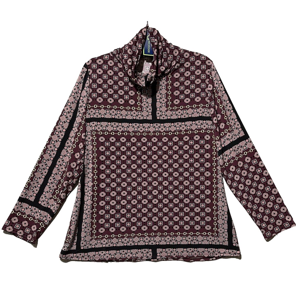 C. Wonder Pullover Women's  XL Turtleneck Soft Pheasant Boho NEW